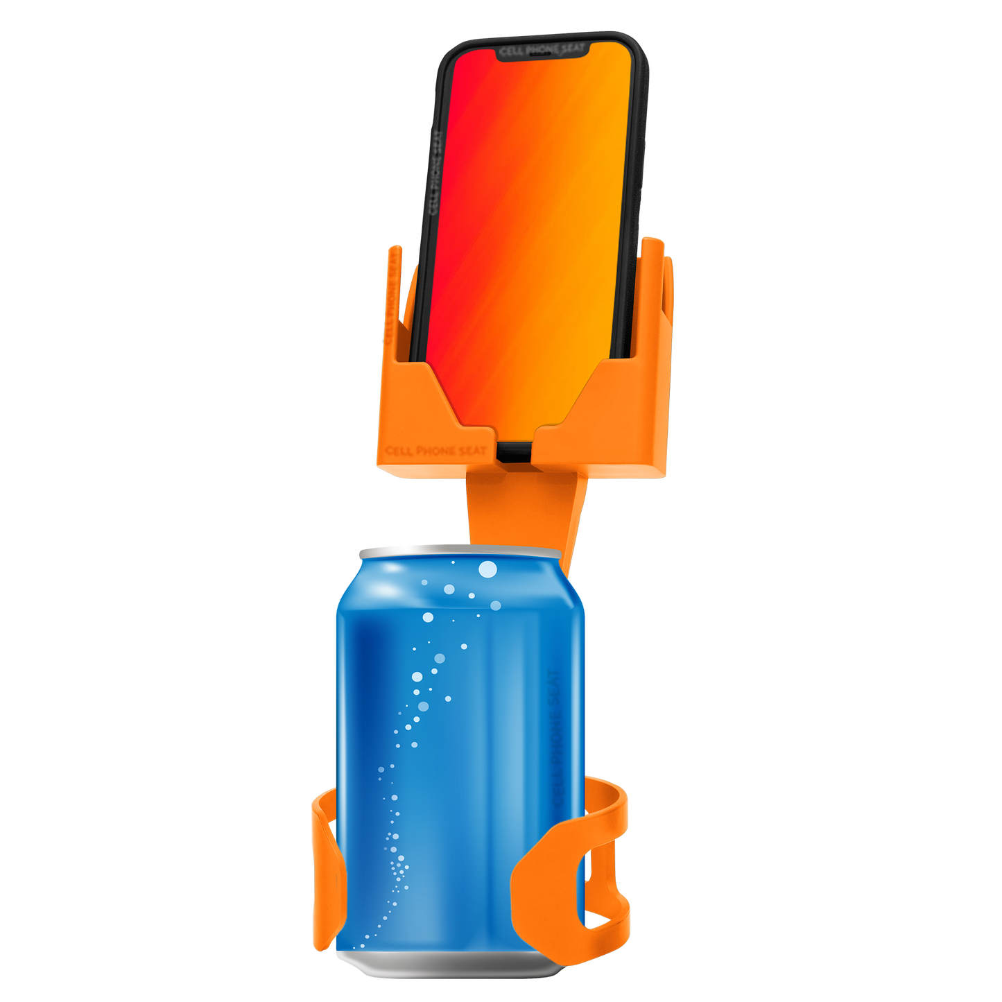 Cell Phone Seat comes in orange and is the best phone car mount