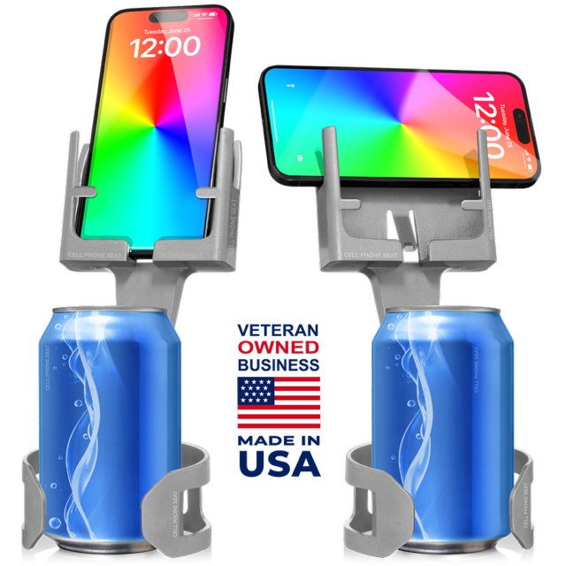 Cell Phone Seat Wolf Gray 2 Pack hands free cup holder cellphone mount for cars