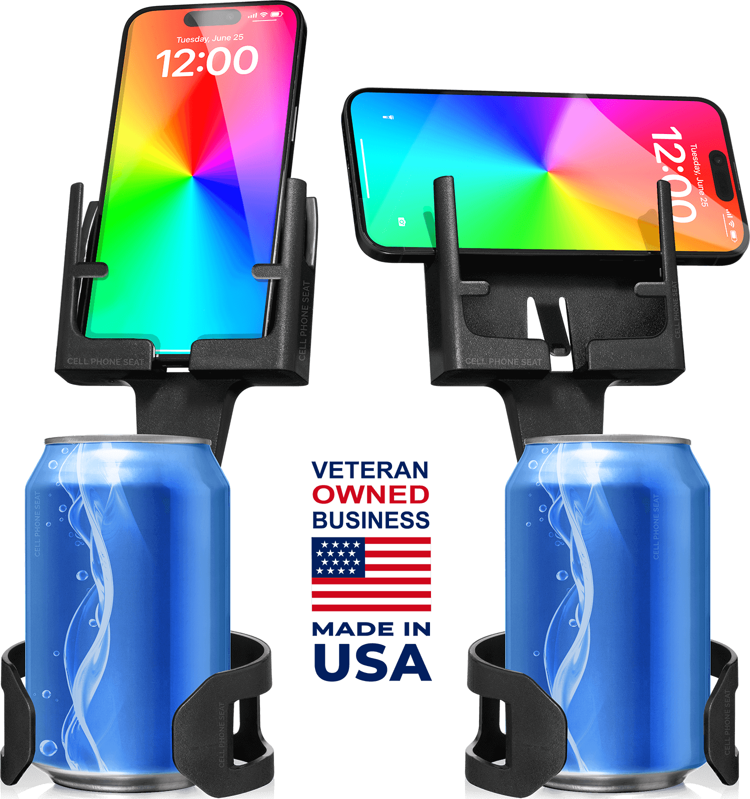 Cell Phone Seat Cell Phone Mounts for Car Cup Holder - Phone Mounts in Black Color