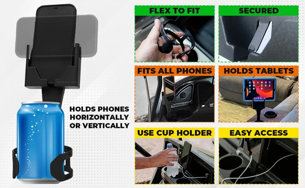 Phone held vertically and horizontally