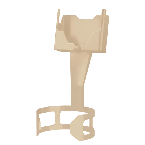 Cell Phone Seat in Tan Satin