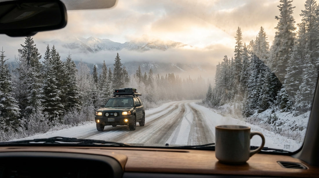 winter road trips - Cell Phone Seat cup holder mount