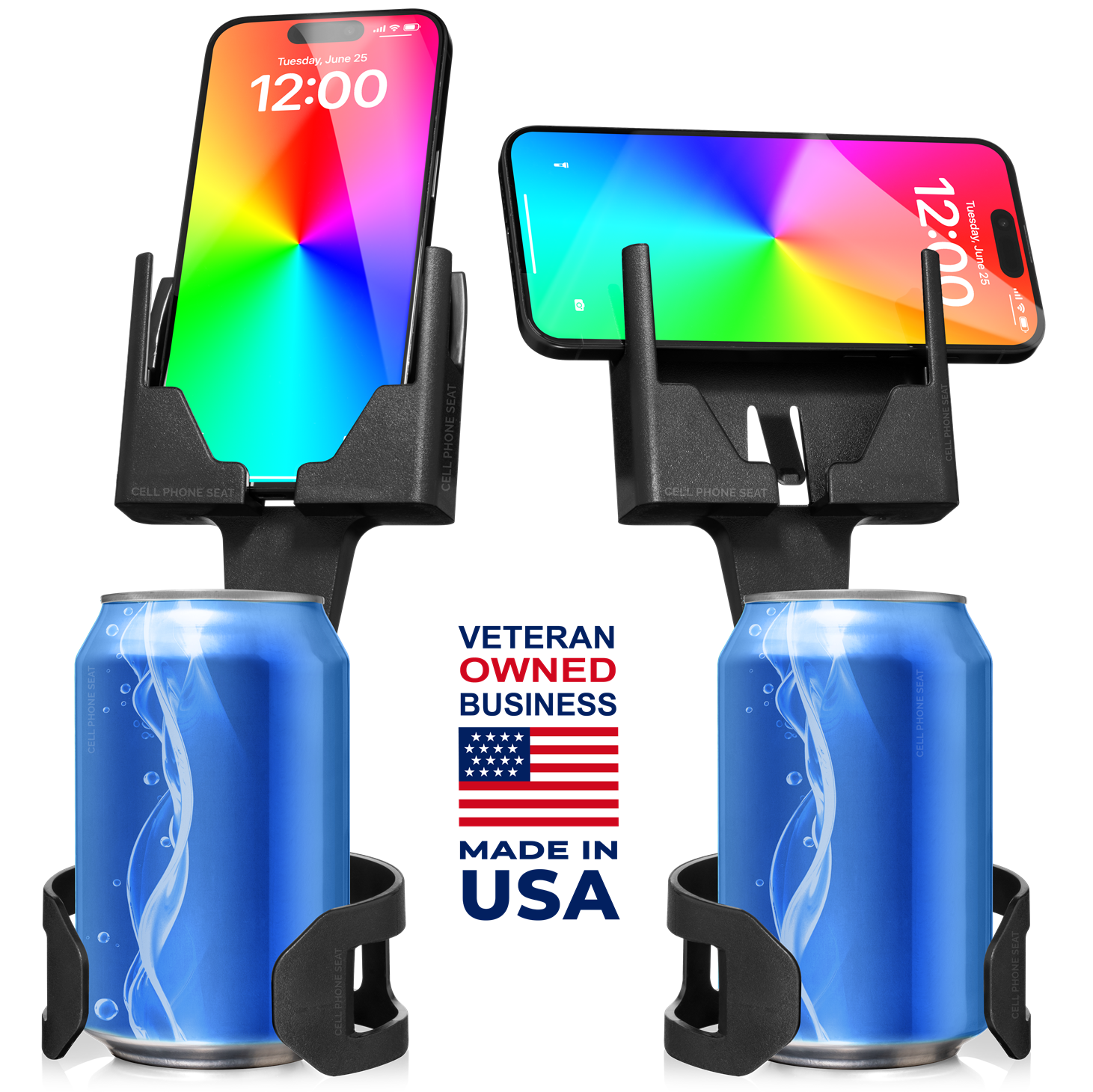 Cell Phone Seat Designed to Fit Multiple Cupholders Car Phone Mount