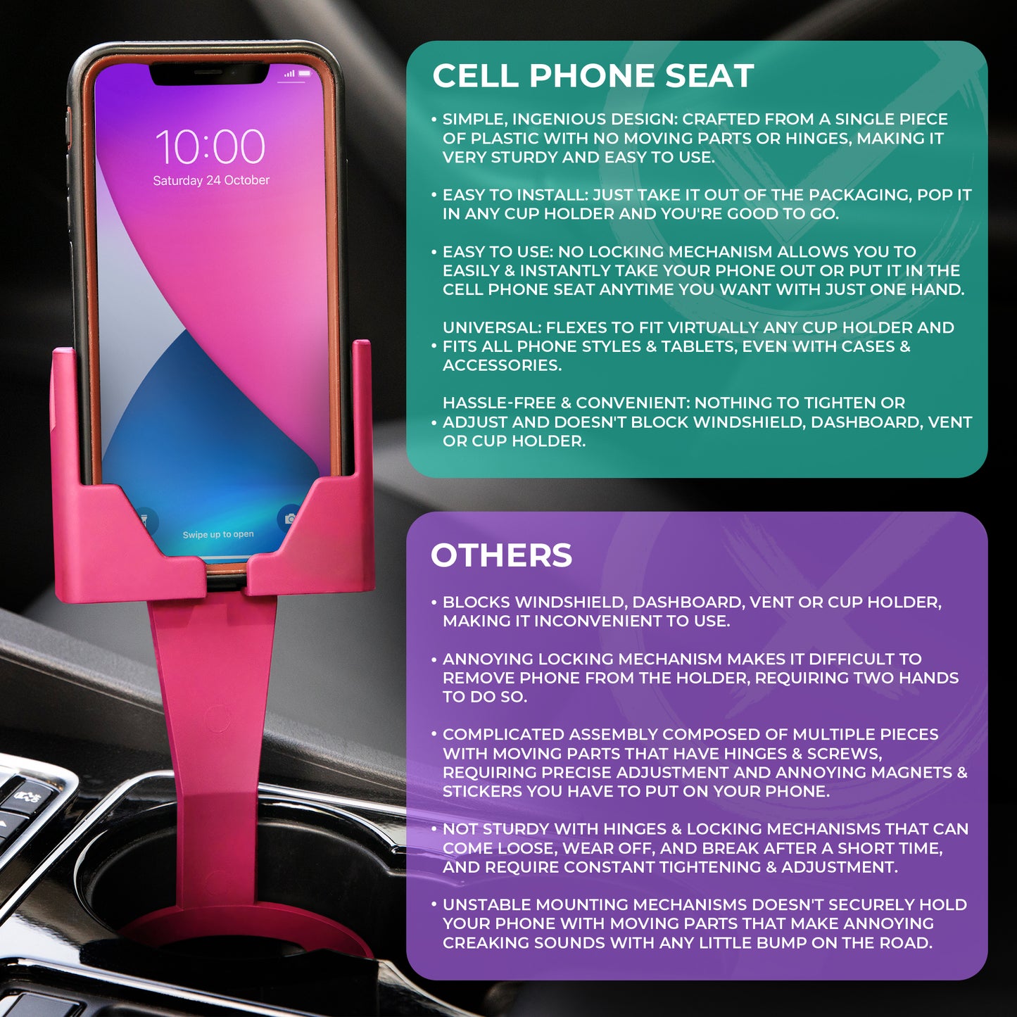 Cell Phone Seat PINK