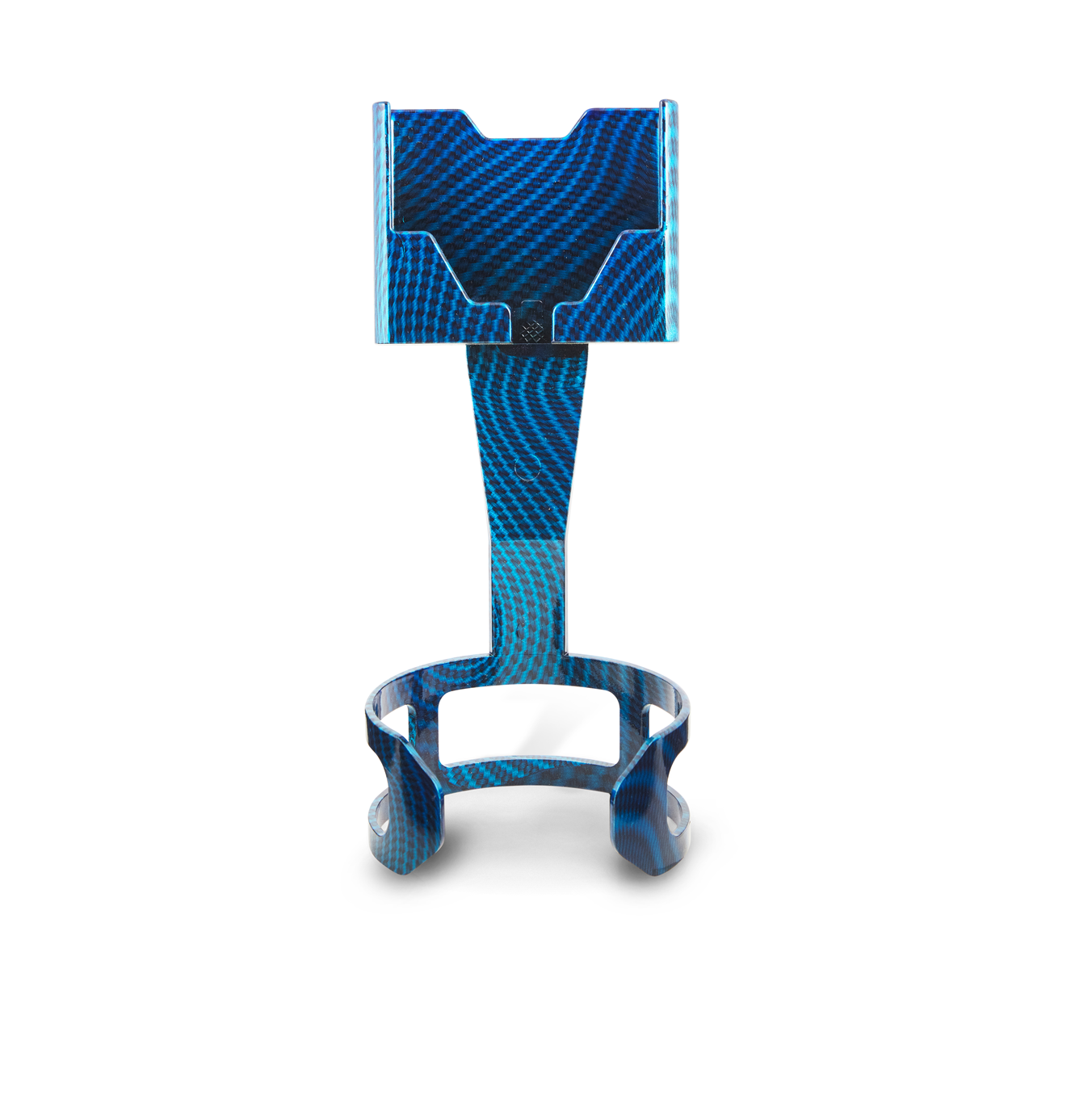 Teal Carbon Colored Cup Holder Phone Mount for Car - Cell Phone Seat